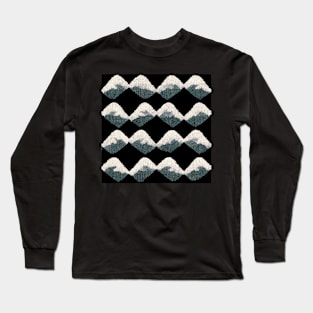 Old school sweat shirt Tile pattern art 16 regular grid Long Sleeve T-Shirt